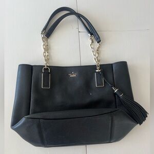 Kate Spade Black and Gold Tote with Sleek Design